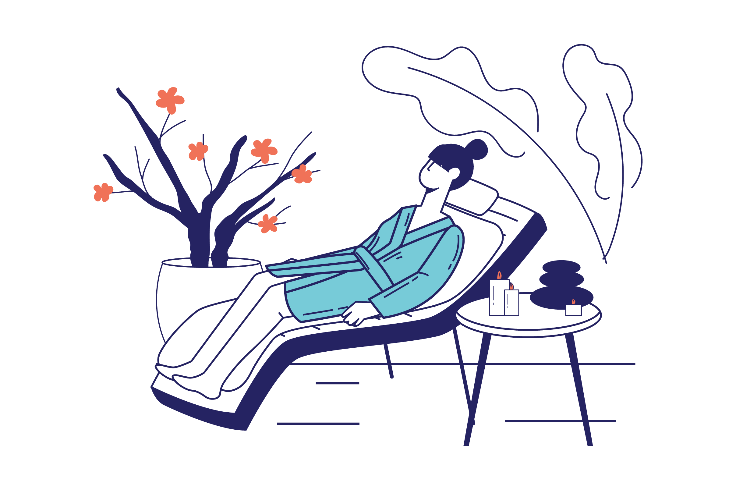 Relaxing massage for women